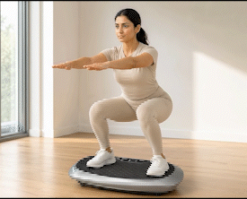 HCI eHoso Indoor Vibration Plate Exercise Machine Massage Chair