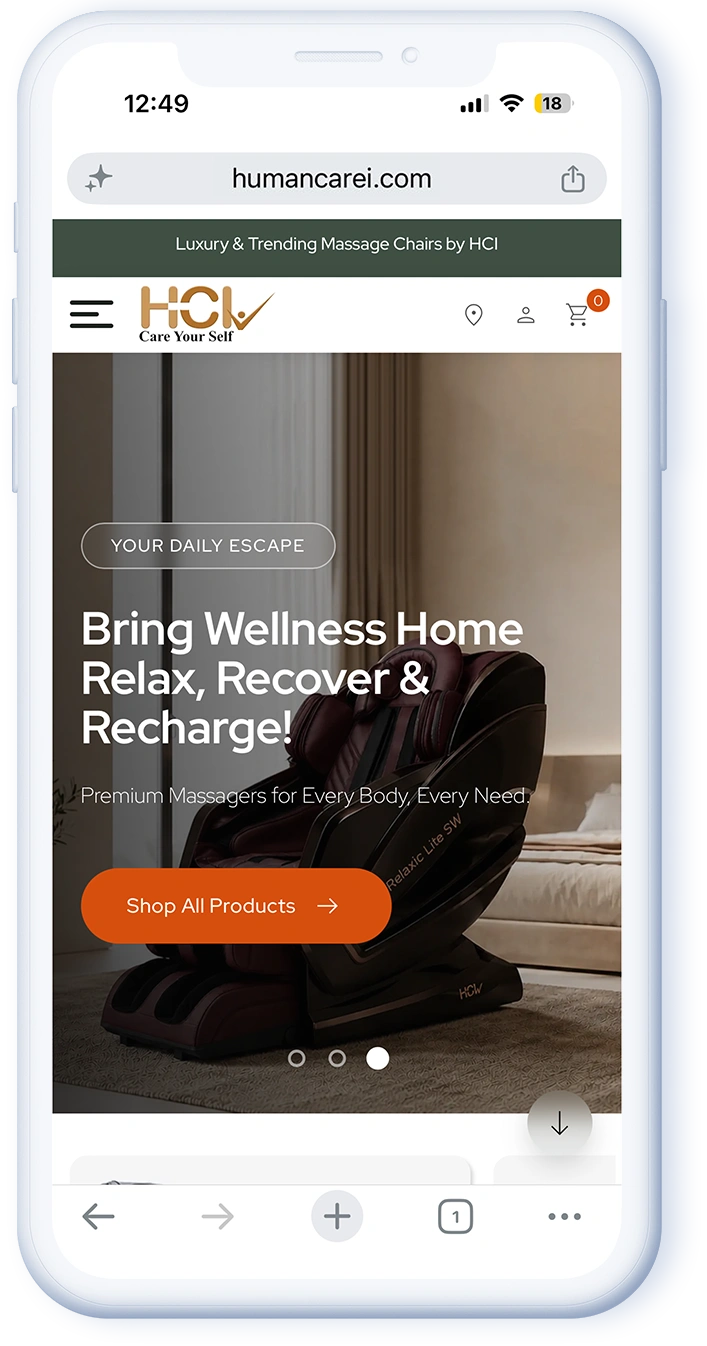 About HCI massage chair wellness solutions