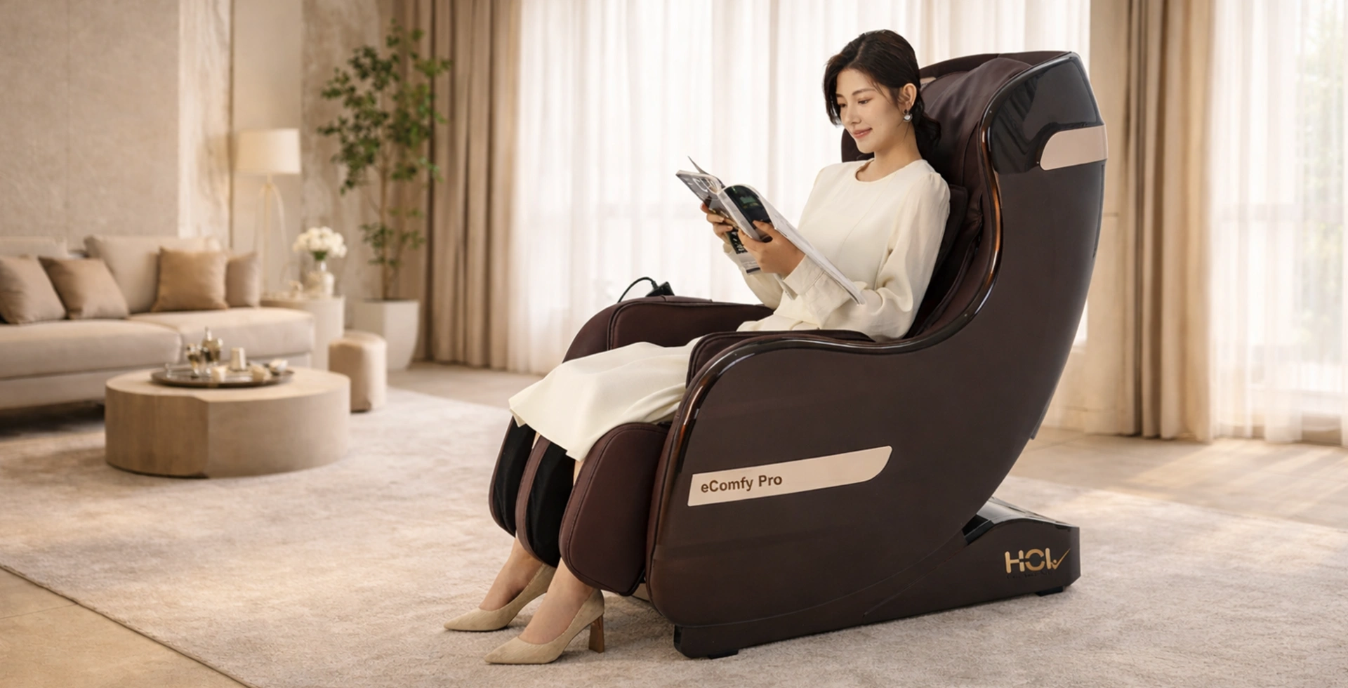 eGENKI PRO dual-core massage chair mechanism technology