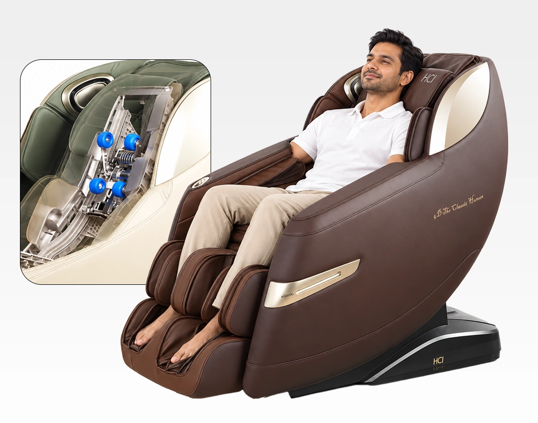 eGENKI PRO massage chair with two zero-gravity positions