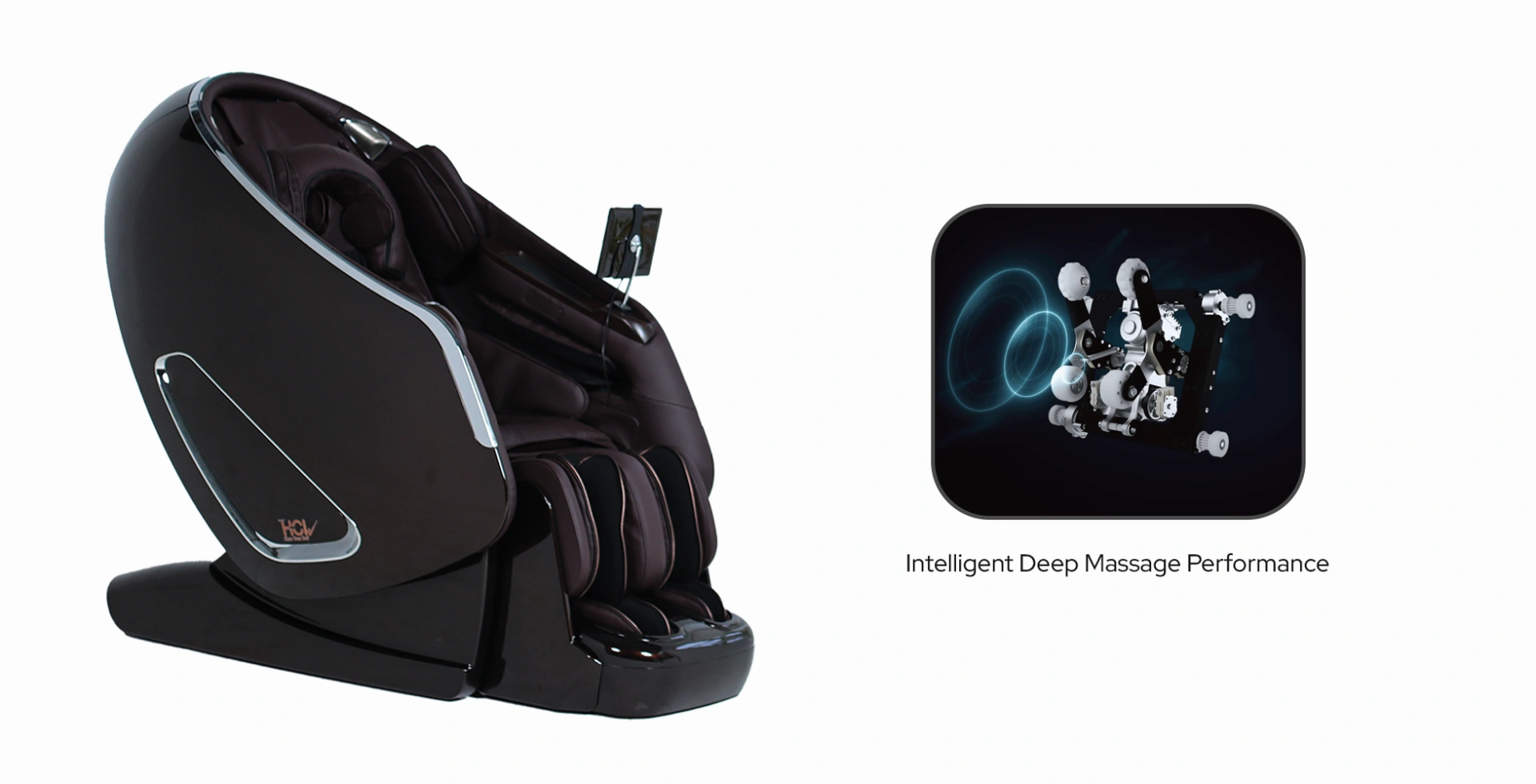 eGENKI PRO dual-core massage chair mechanism