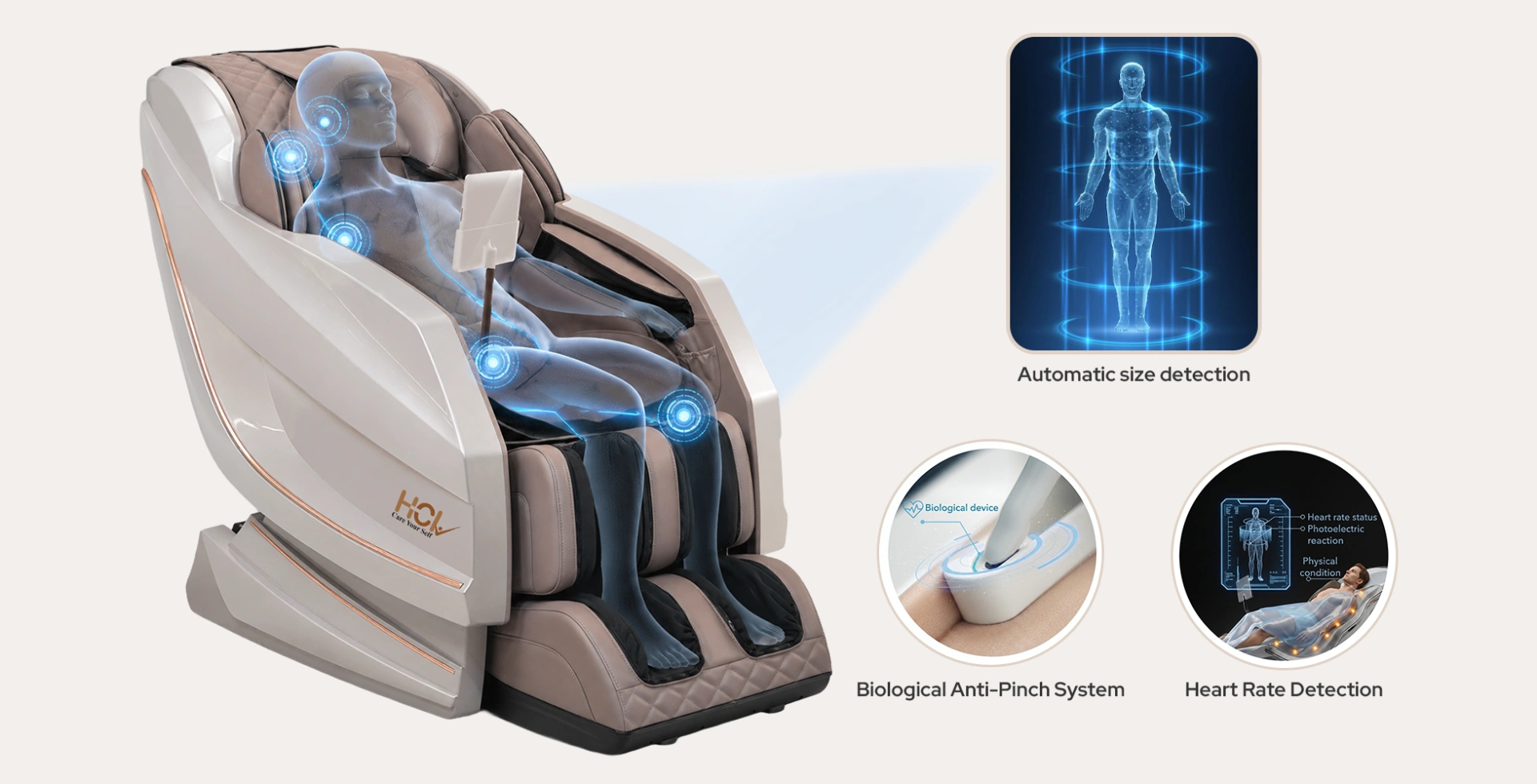 eGENKI PRO dual-core massage chair mechanism technology