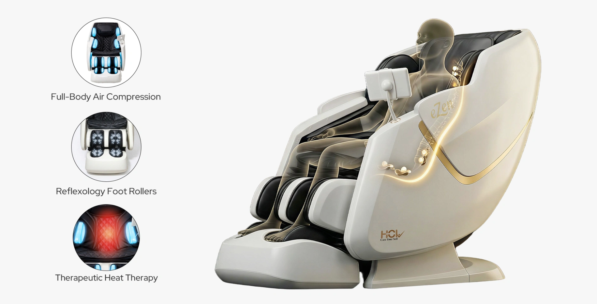 eGENKI PRO dual-core massage chair mechanism technology