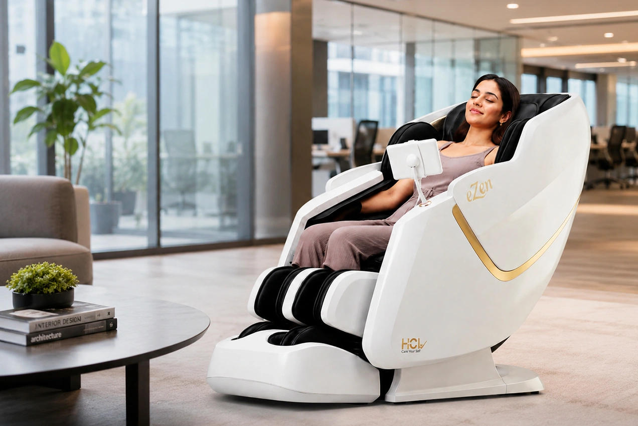 Modern business wellness solutions with premium massage chairs
