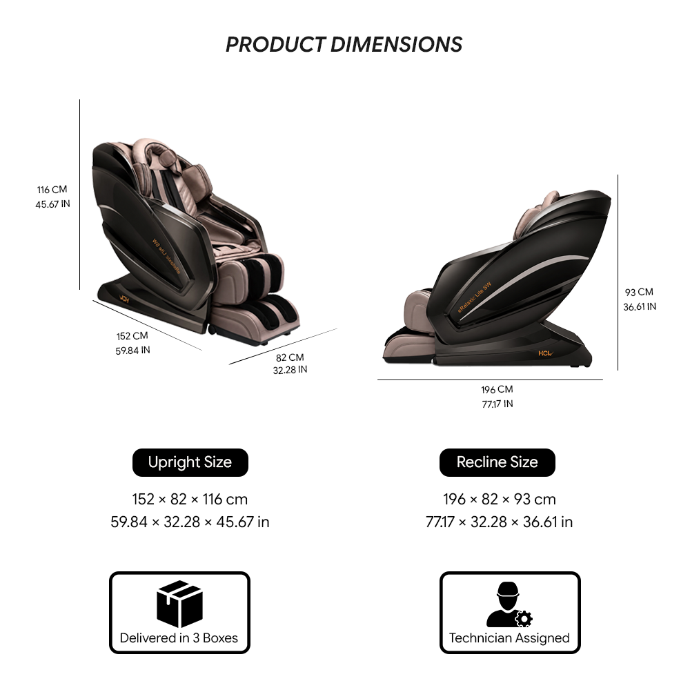 HCI eRelaxic Lite Sonic Wave Full Body Massage Chair - image 6
