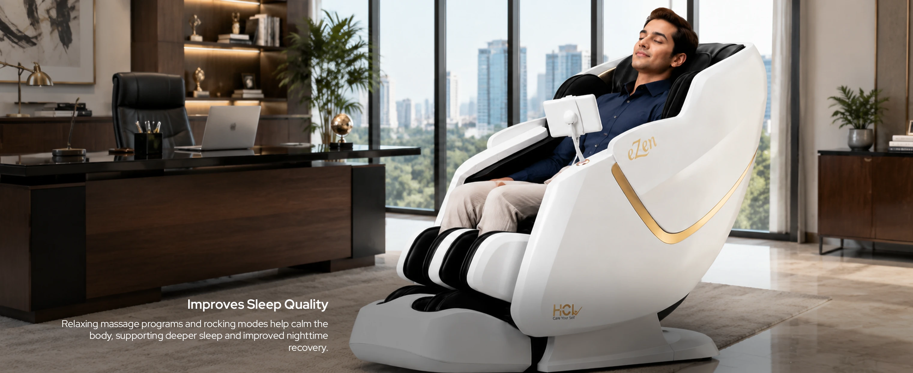 eGENKI PRO massage chair relaxation and comfort benefits