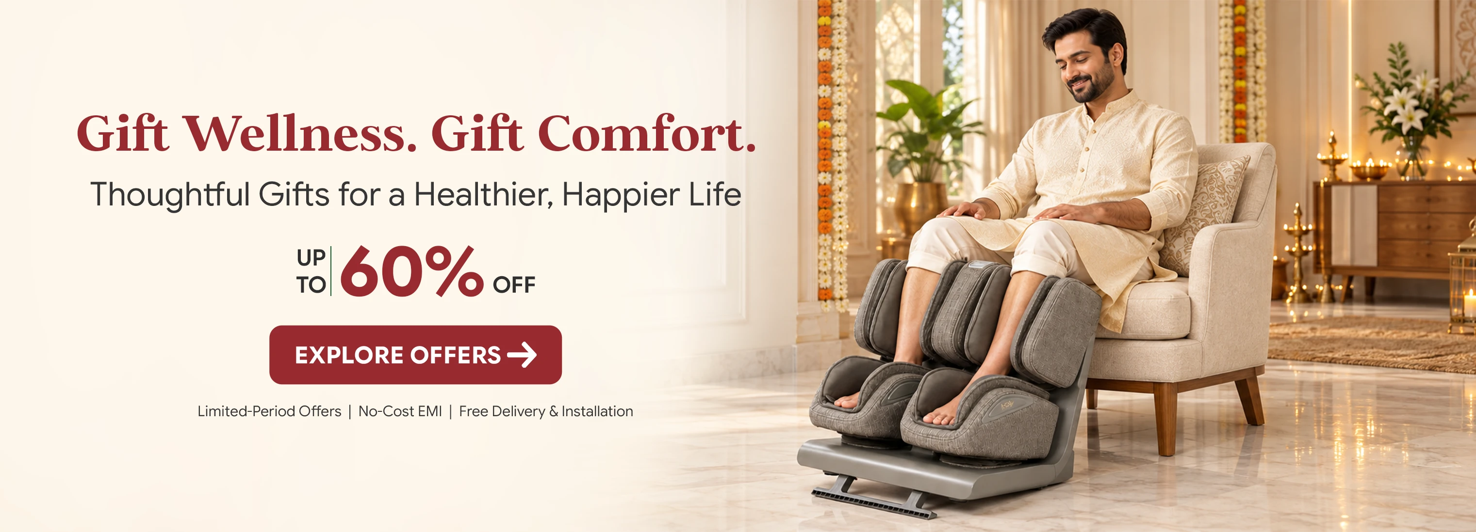 Comfort redefined with premium massage chair for home relaxation