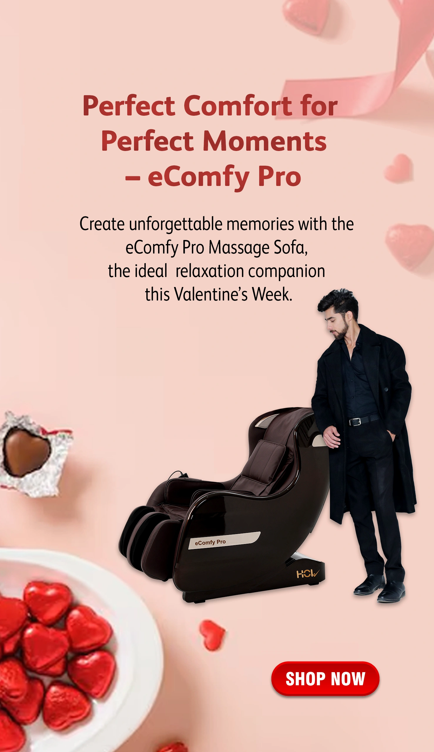 valentines eComfy Pro mob massage chairs