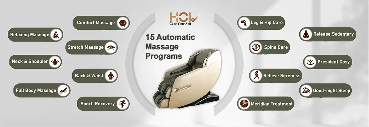 eGenki 15 massage programs