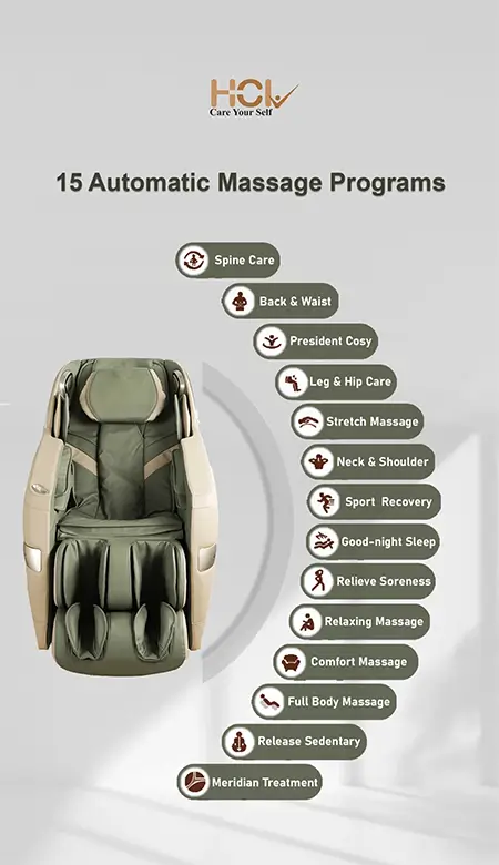 eGenki 15 massage programs