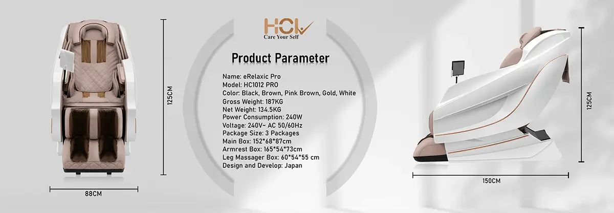 eRelaxic Pro Product Parameters