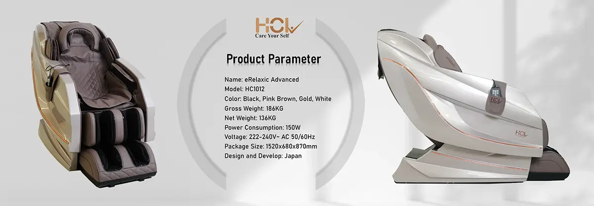 eRelaxic Advanced Product Parameters