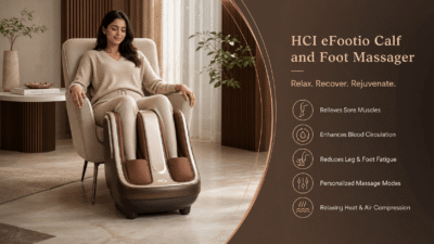 Best Leg Massager Machine in India HCI eFootio Calf and Foot Massager